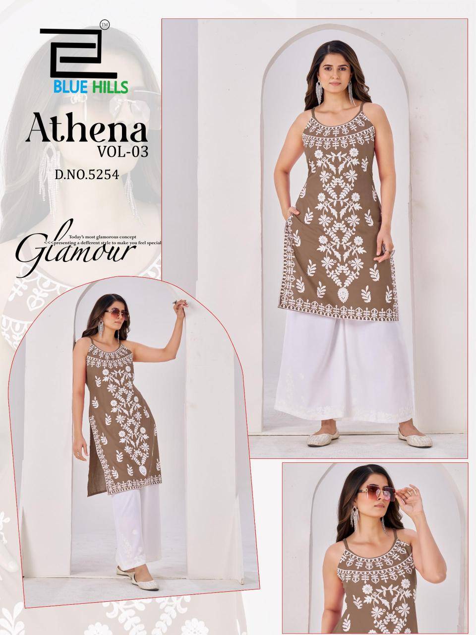 Blue hills athena vol 3 Wholesale kurtis in Ahmedabad